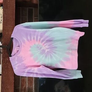 Tie dye girls sweater size xl